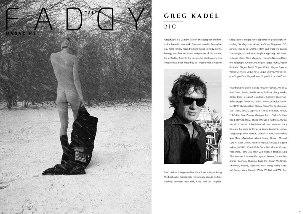 Faddy Magazine USA - ©2022 The Wonderland Issue: GregKadel