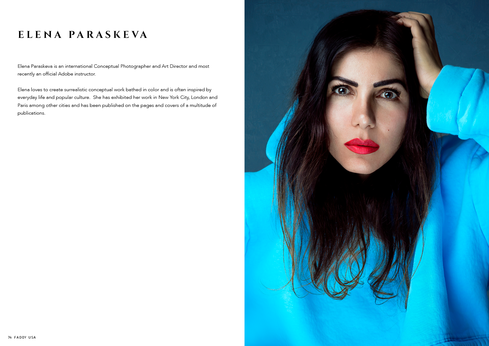 Inside cover : ELENA PARASKEVA