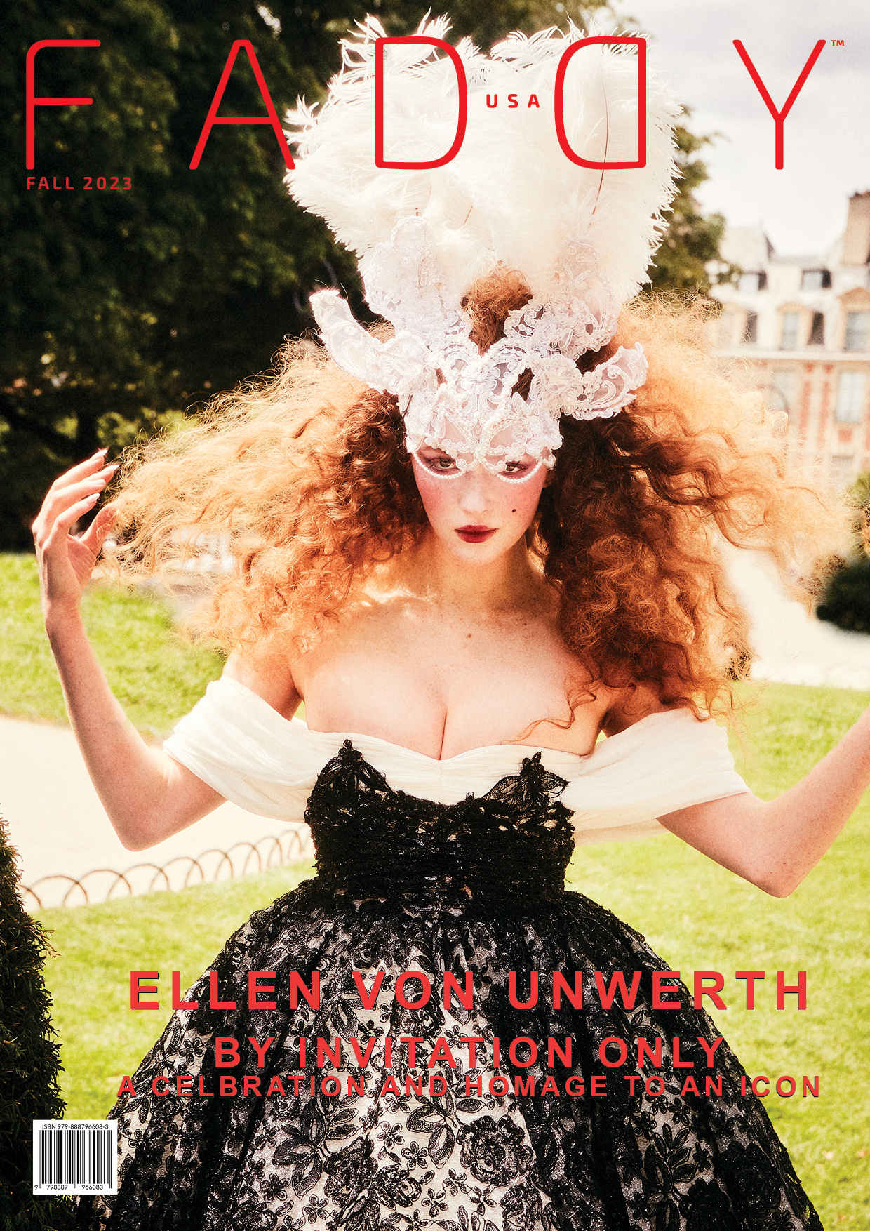 FADDY MAGAZINE USE FALL 2023 "BY INVITATION ONLY" AN HOMAGE TO ELLEN VON UNSWERTH