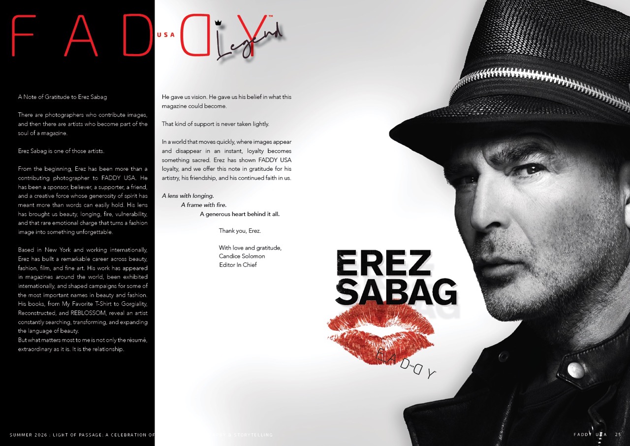 Faddy USA Summer 2026: Thank You Erez Sabag Faddy USA Summer 2026: Thank You Erez Sabag