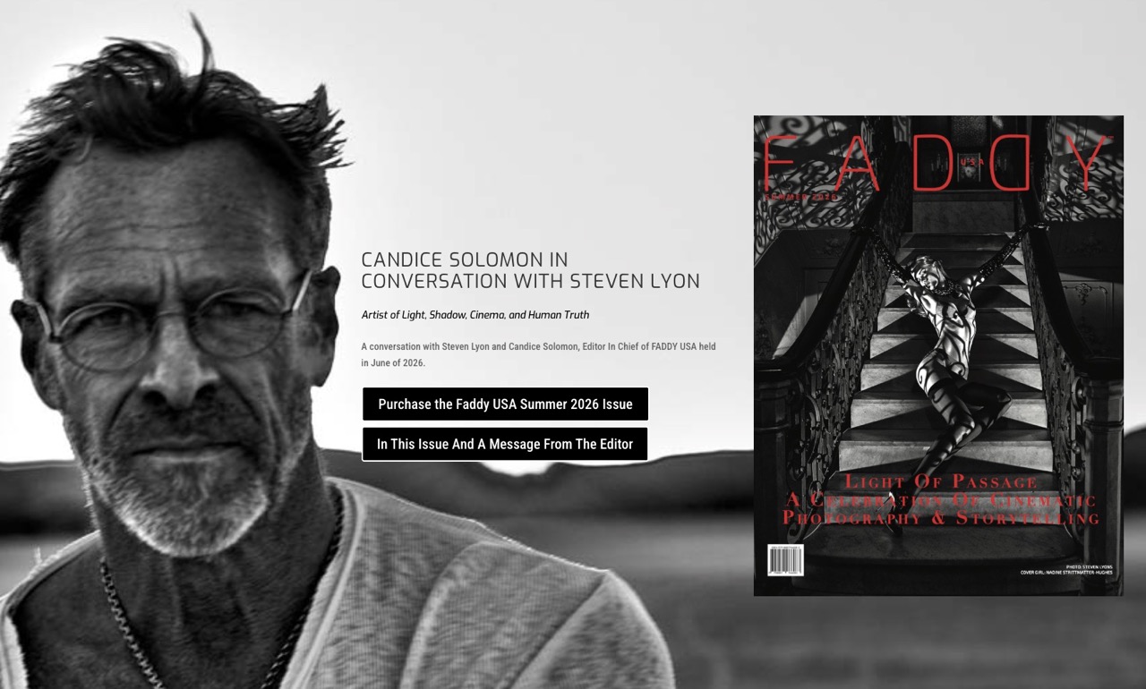 Candice Solomon in Conversation with Steven Lyon Artist of Light, Shadow, Cinema, and Human Truth